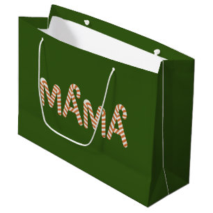 Christmas Cake Tree Mama Mum Sweater Funny Family Large Gift Bag