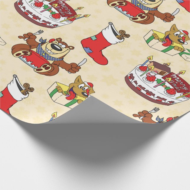 christmas cake wrapping paper (Corner)