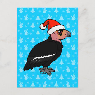 Christmas California Condor Holiday Postcard