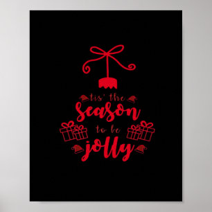 Christmas Calligraphy - Tis The Season Poster