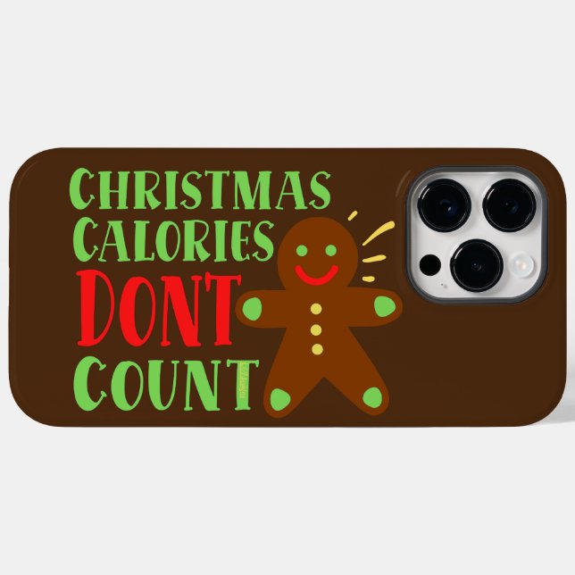 CHRISTMAS CALORIES DON'T COUNT                     Case-Mate iPhone CASE (Back (Horizontal))