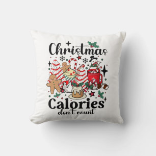 Christmas Calories Don't Count Cushion