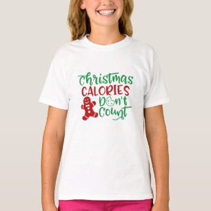 Christmas Calories Don't Count T-Shirt Long Apron