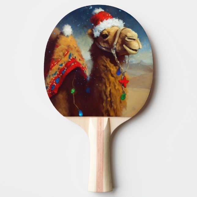 Christmas Camel (3) Ping Pong Paddle (Front)