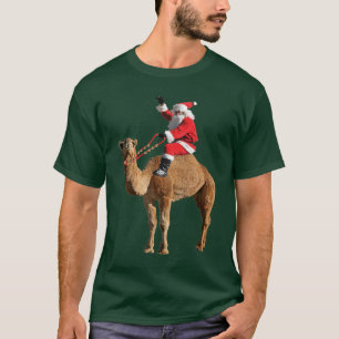 Christmas Camel and Santa T-shirt