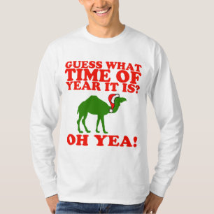 Christmas Camel in Santa hat Sweater
