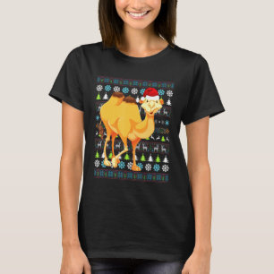 Christmas Camel Ugly Sweater Santa Claus Xmas Fami