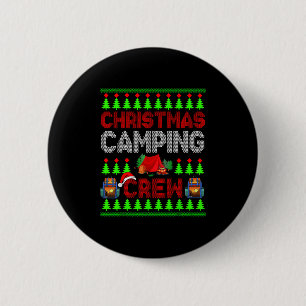 Christmas Camng Crew Xmas Sweater Santa Camper Cam 6 Cm Round Badge