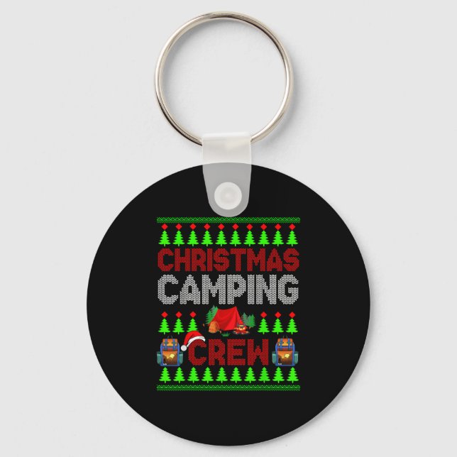 Christmas Camng Crew Xmas Sweater Santa Camper Cam Key Ring (Front)