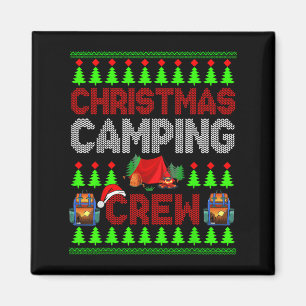 Christmas Camng Crew Xmas Sweater Santa Camper Cam Magnet