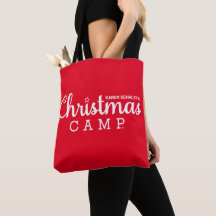 Christmas Camp Tote Bag | Christmas Bags