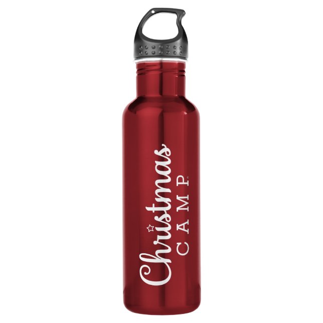 Christmas Camp Water Bottle  (Front)