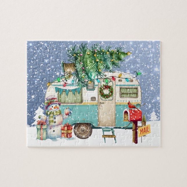 Christmas Camper Puzzle (Horizontal)