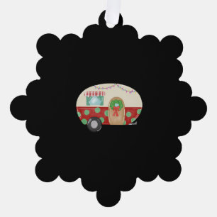christmas camper tree decoration card