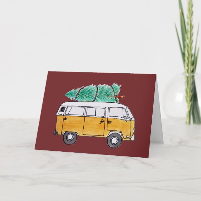 Christmas Campervan Holiday Card (Front)