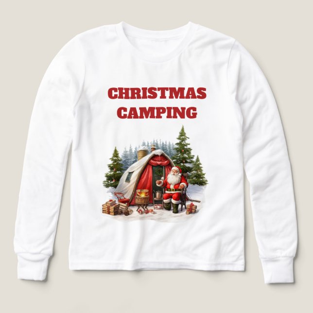 Christmas Camping Boys Long Sleeve (Design Front)