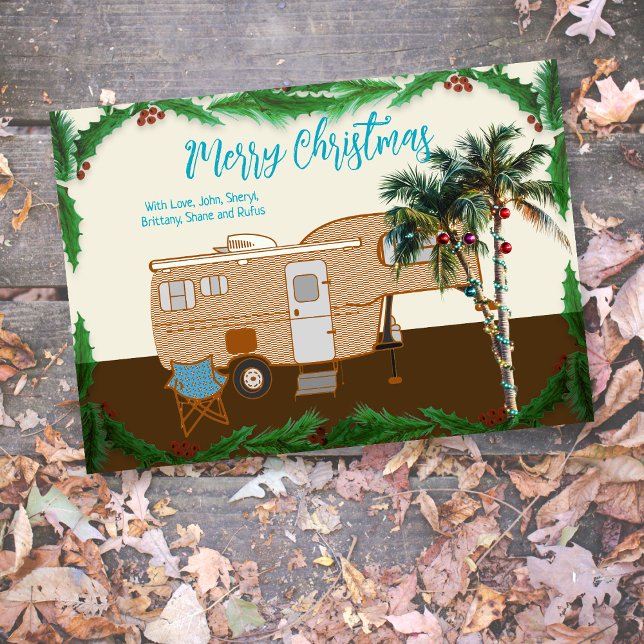 Christmas Camping Fifth Wheel Florida Card (Creator Uploaded)