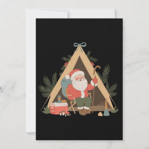 Christmas Camping Santa Camp Xmas Holiday Season Card