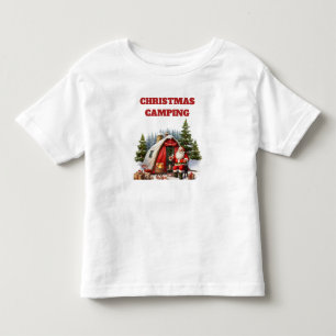 Christmas Camping Toddler Jersey  T-Shirt