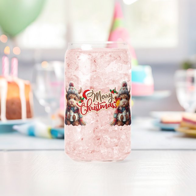 Christmas Can Glass (Insitu (Birthday))