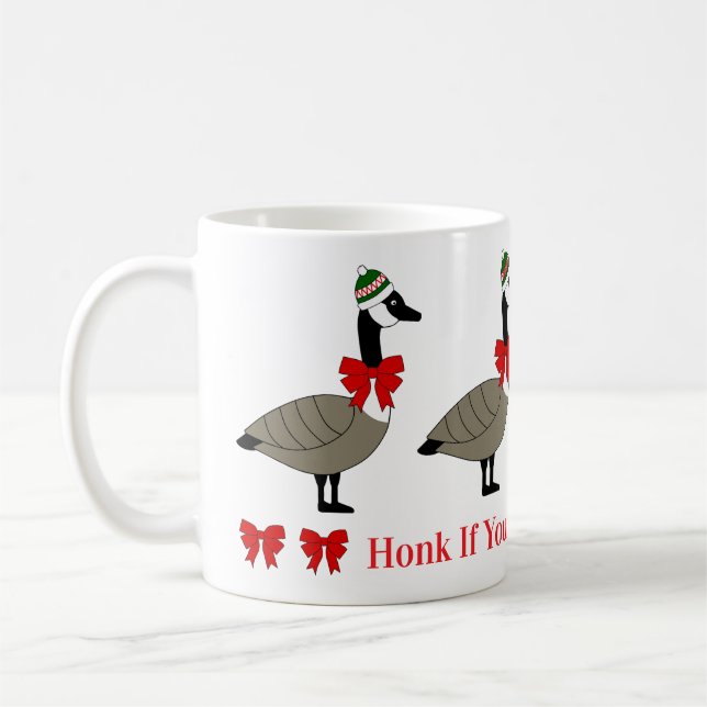 Christmas Canadian Geese Mug (Left)