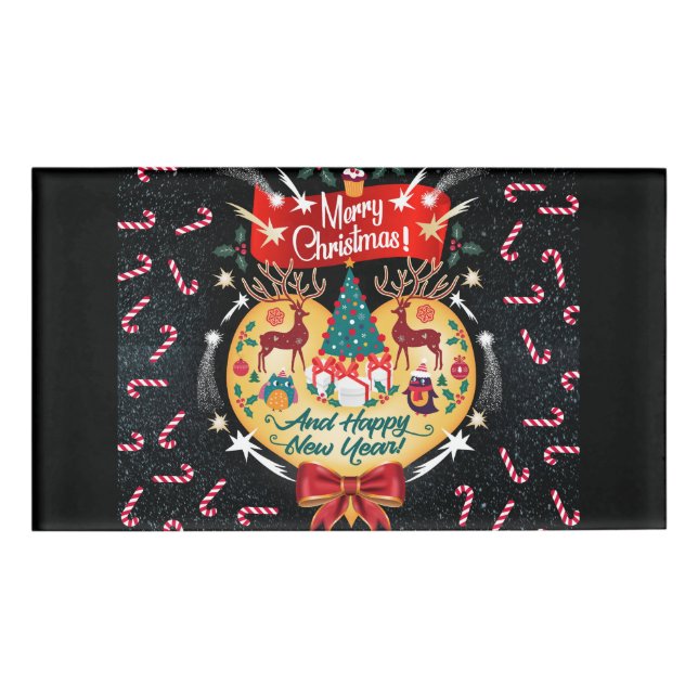 Christmas Candies Name Tag (Front)