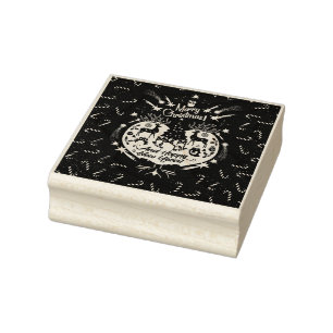 Christmas Candies Rubber Stamp