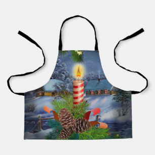 Christmas candle apron