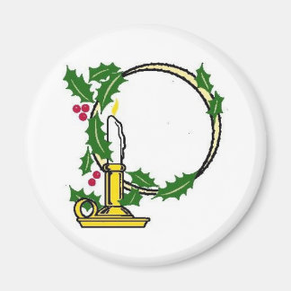 Christmas Candle Design Magnet