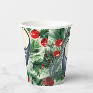 Christmas Candle Paper Cups