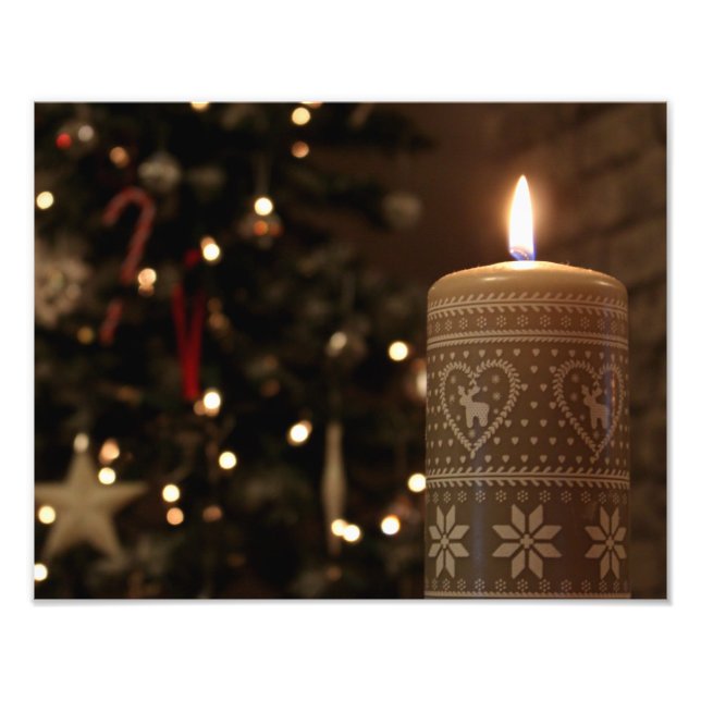 Christmas Candle Print (Front)