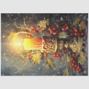 Christmas Candle Tissue Paper