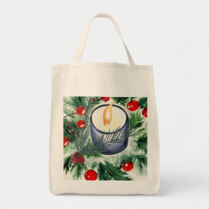 Christmas Candle Tote Bag