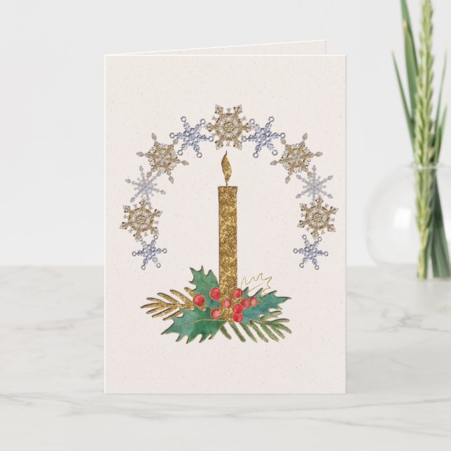 Christmas Candlelight Art Card (Front)