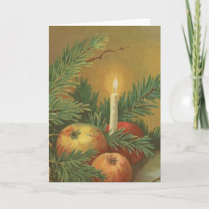 Christmas Candles and Decoration Holiday Card