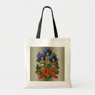 Christmas Candles and Wreath Tote Bag