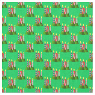 Christmas Candles  Fabric