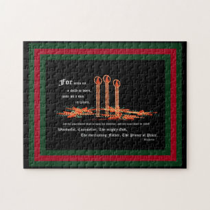 Christmas Candles, Isaiah 9:6 Jigsaw Puzzle