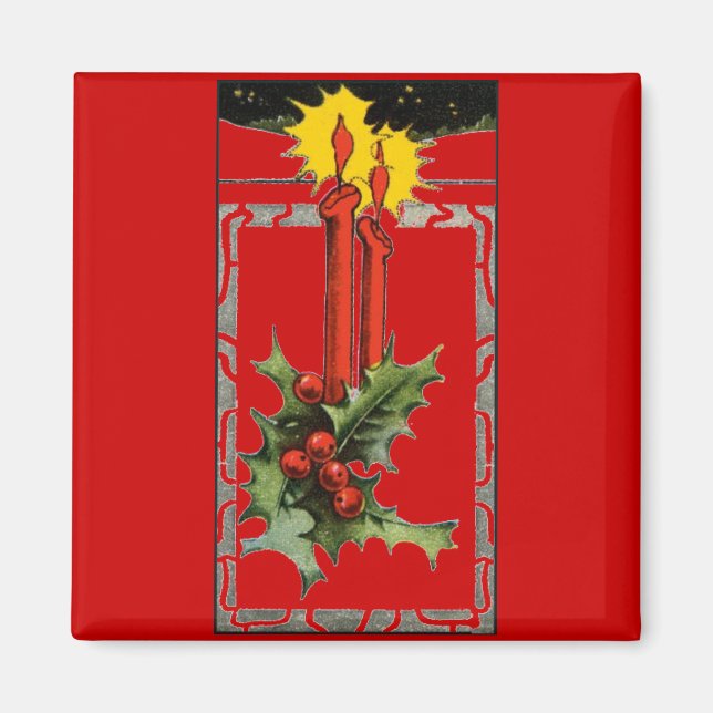 Christmas Candles Magnet (Front)