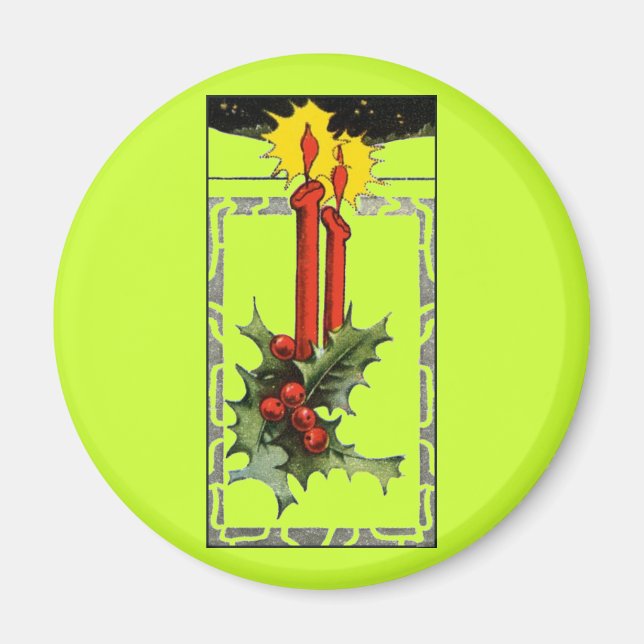 Christmas Candles Magnet (Front)