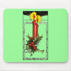 Christmas Candles Mouse Pad