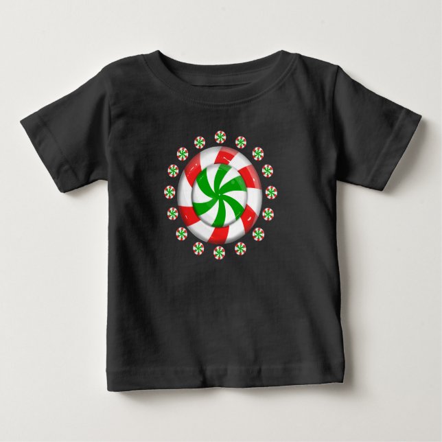 Christmas Candy Baby T-Shirt (Front)