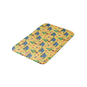 Christmas candy bath mat