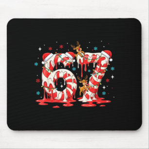 Christmas Candy Cane 67 Meme Six Seven Funny Boys Mouse Pad