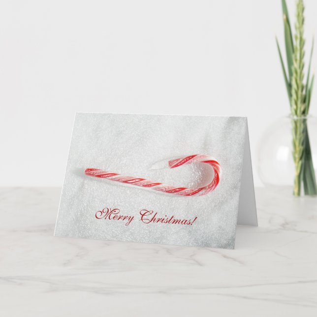 Christmas Candy Cane Card by Janz (Front)