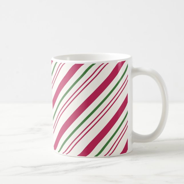 Christmas Candy Cane Coffee Mug (Right)