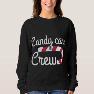 Christmas Candy Cane Crew Family Xmas Matching Sweatshirt