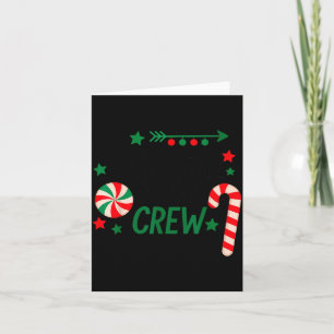 Christmas Candy Cane Crew Shirt Women Girls Boys K Card