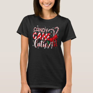 Christmas Candy Cane Cutie Girls Xmas Pajama T-Shirt