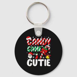 Christmas Candy Cane Cutie Xmas Holiday Toddler Ki Key Ring